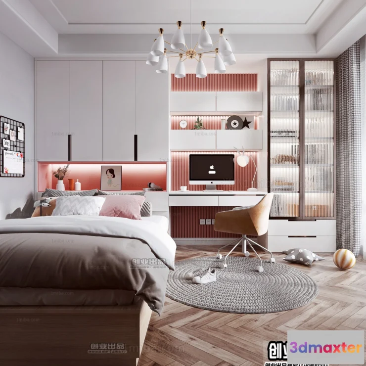 1378183 - Children Room 3D Interior Scene - 3D Models - 130 3D Max