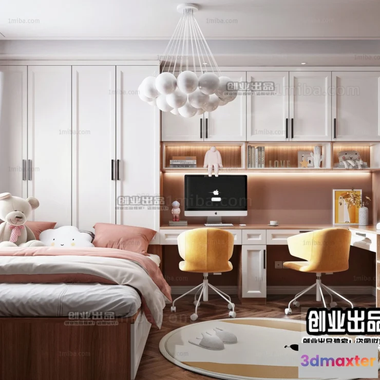 1378247 - Children Room 3D Interior Scene - 3D Models - 131 3D Max