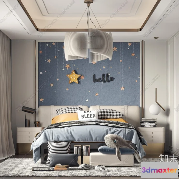 1378459 - Children Room 3D Interior Scene - 3D Models - 454 3D Max