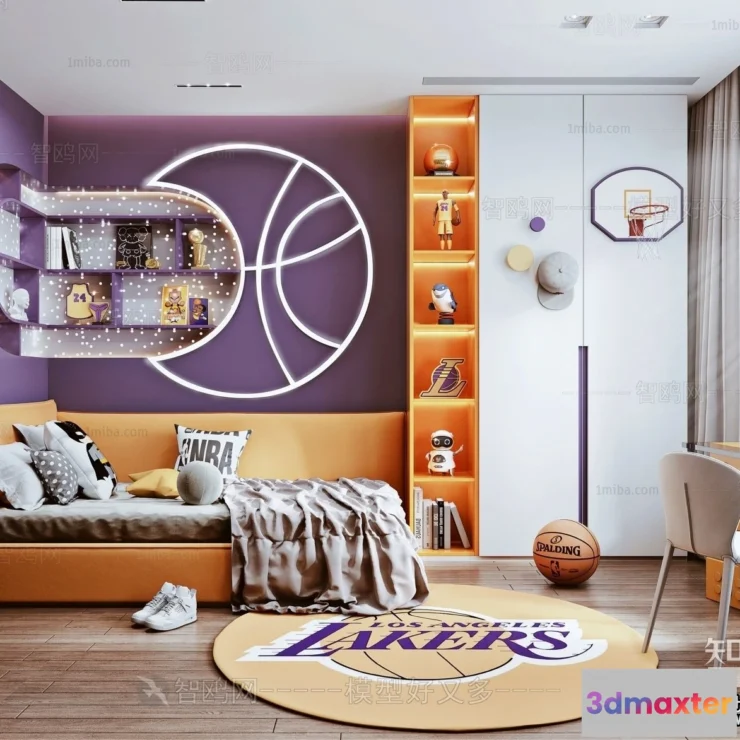 1378830 - Children Room 3D Interior Scene - 3D Models - 460 3D Max