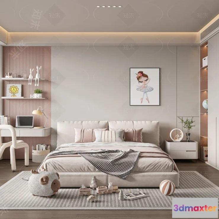 1379177 - Children Room - 3D Interior Scene - Girl Room - 181 3D Max