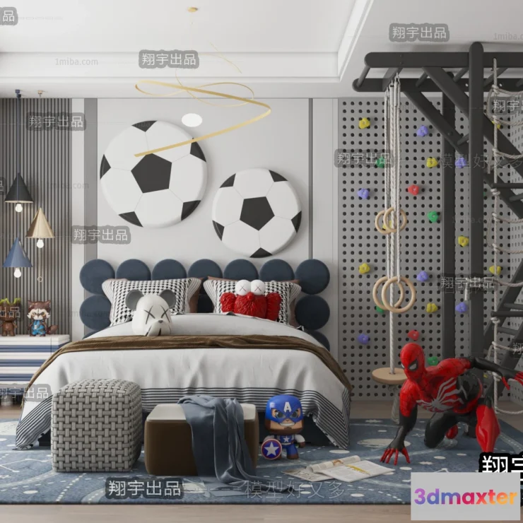 1379269 - Children Room 3D Interior Scene - 3D Models - 146 3D Max