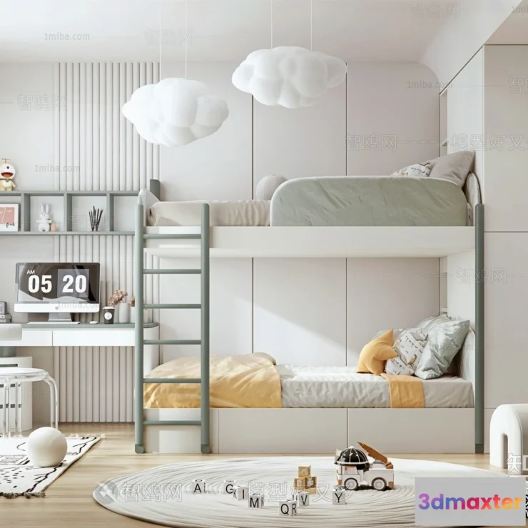 1379967 - Children Room 3D Interior Scene - 3D Models - 477 3D Max