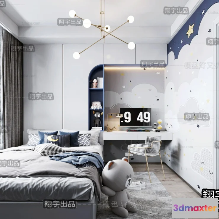 1380004 - Children Room 3D Interior Scene - 3D Models - 157 3D Max