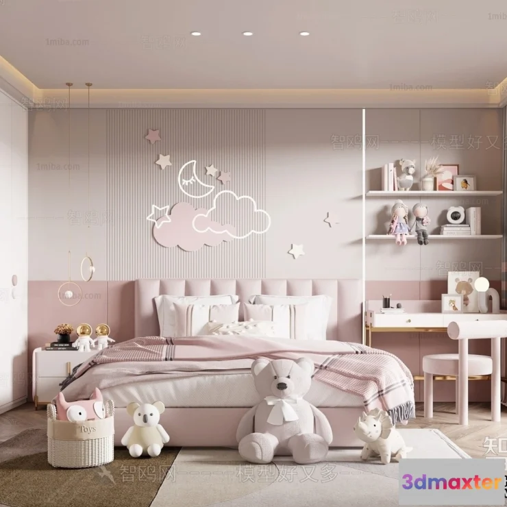 1380222 - Children Room 3D Interior Scene - 3D Models - 481 3D Max