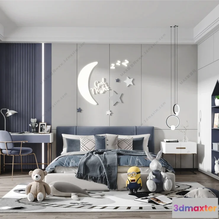 1380256 - Children Room 3D Interior Scene - 3D Models - 161 3D Max