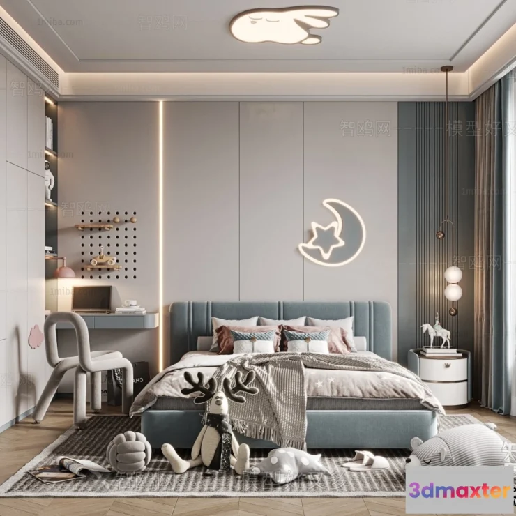 1380284 - Children Room 3D Interior Scene - 3D Models - 482 3D Max