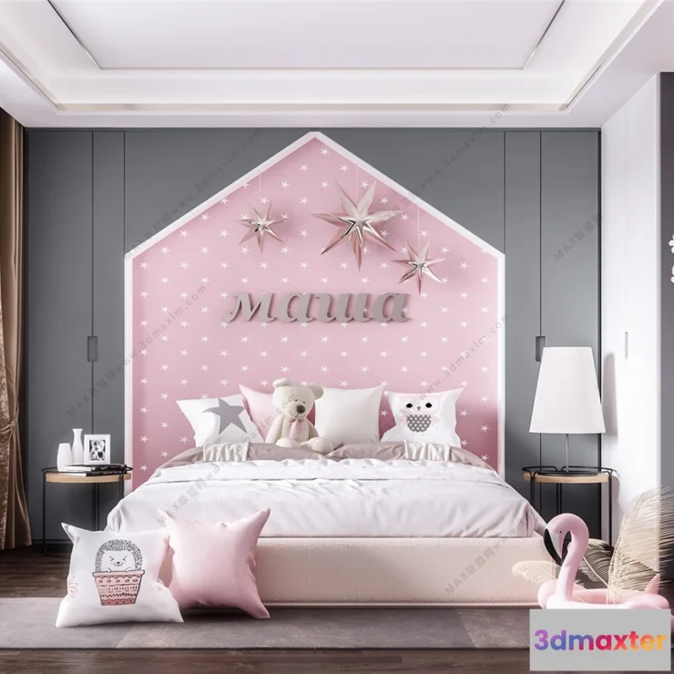 1380523 - Children Room 3D Interior Scene - 3D Models - 165 3D Max