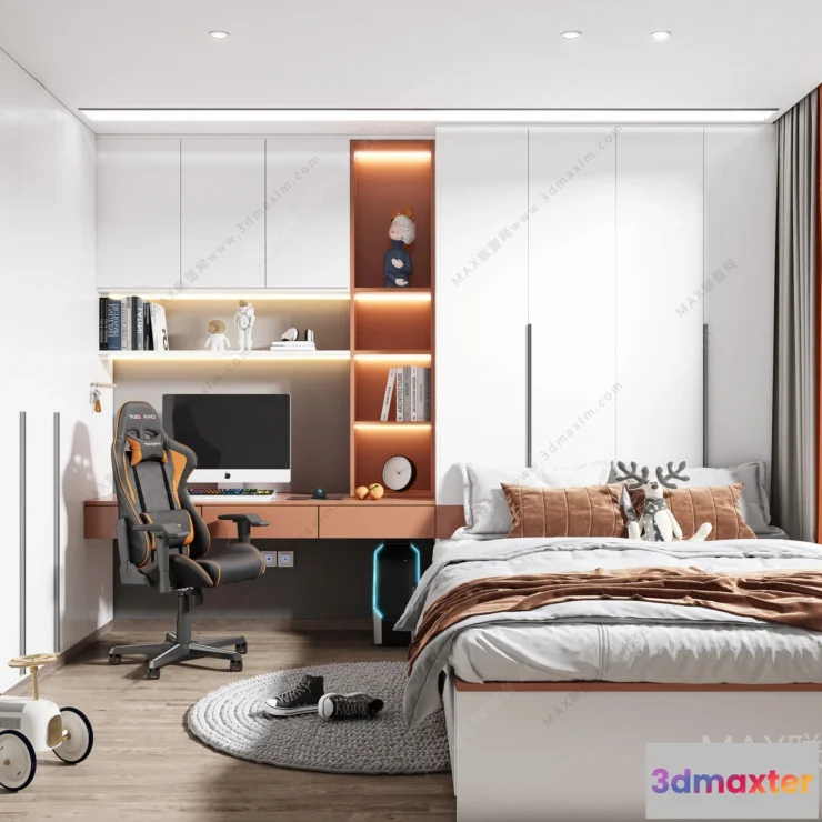 1380912 - Children Room 3D Interior Scene - 3D Models - 171 3D Max