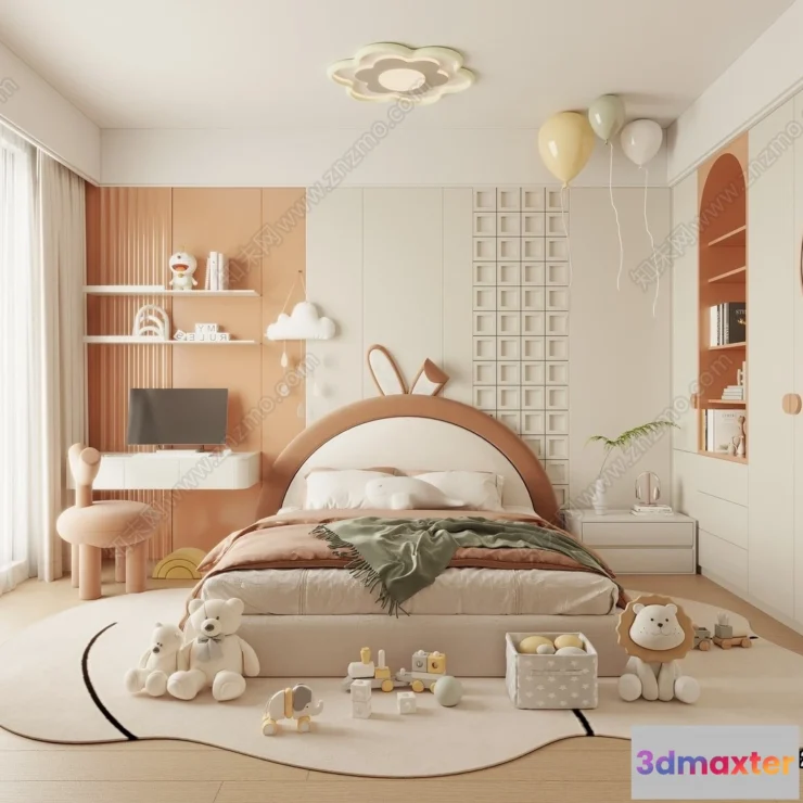 1381573 - Children Room 3D Interior Scene - 3D Models - 502 3D Max