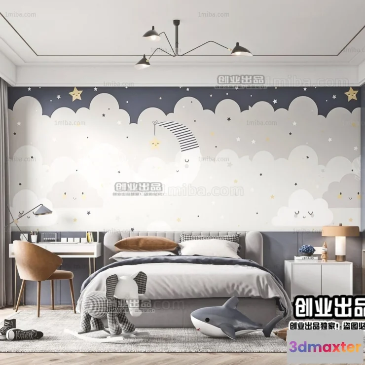 1382087 - Children Room 3D Interior Scene - 3D Models - 189 3D Max