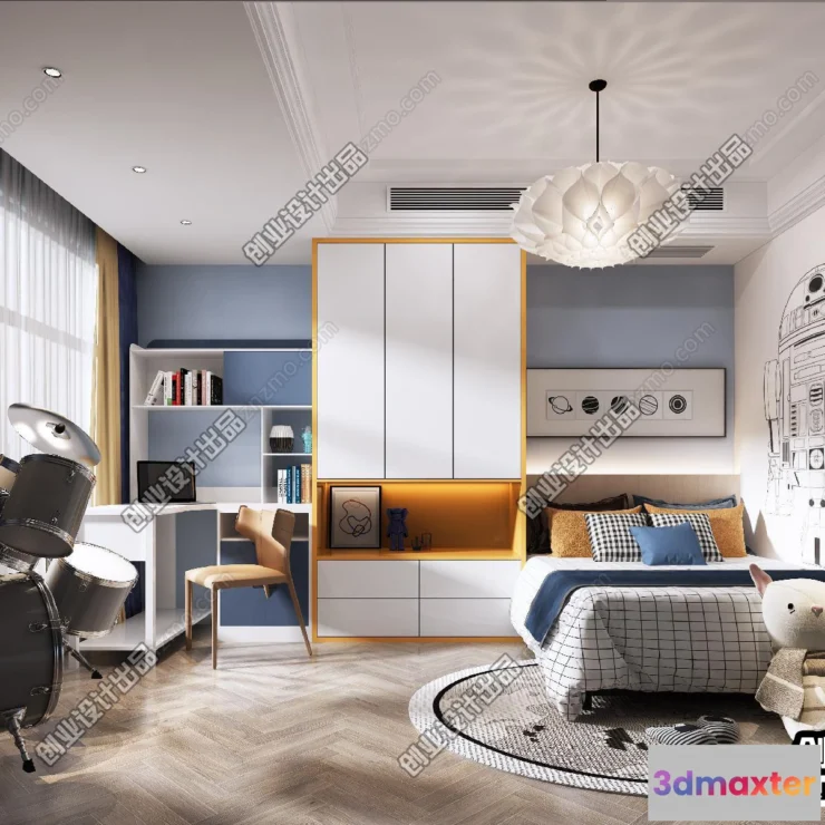 1382151 - Children Room 3D Interior Scene - 3D Models - 190 3D Max