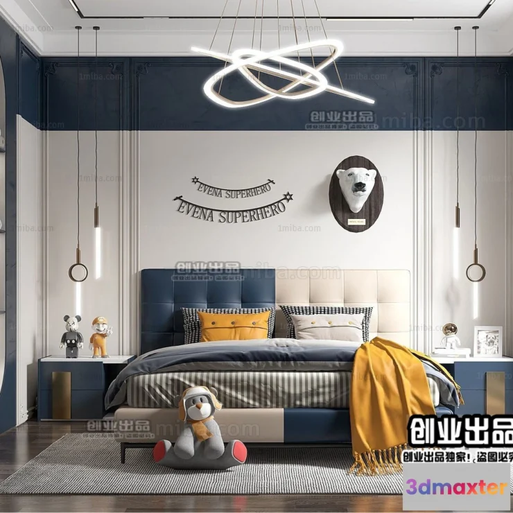 1382960 - Children Room 3D Interior Scene - 3D Models - 202 3D Max