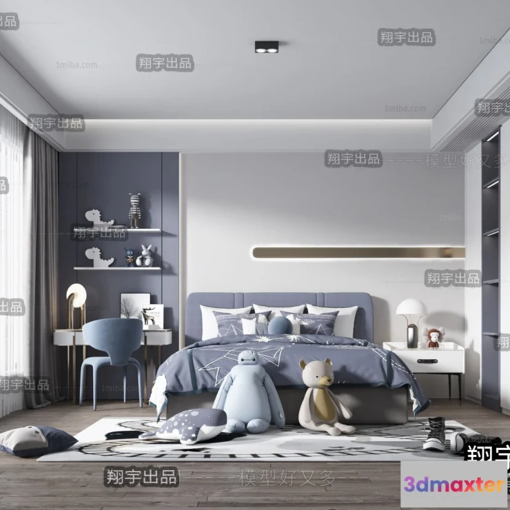 1383394 - Children Room 3D Interior Scene - 3D Models - 209 3D Max