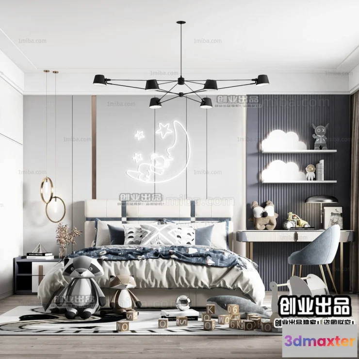 1383847 - Children Room 3D Interior Scene - 3D Models - 216 3D Max