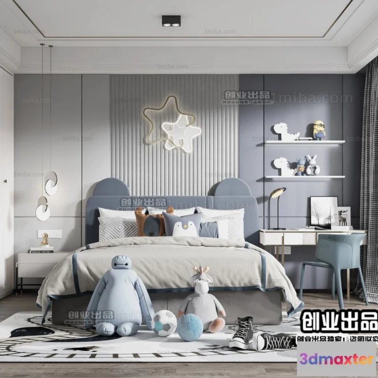 1384175 - Children Room 3D Interior Scene - 3D Models - 221 3D Max