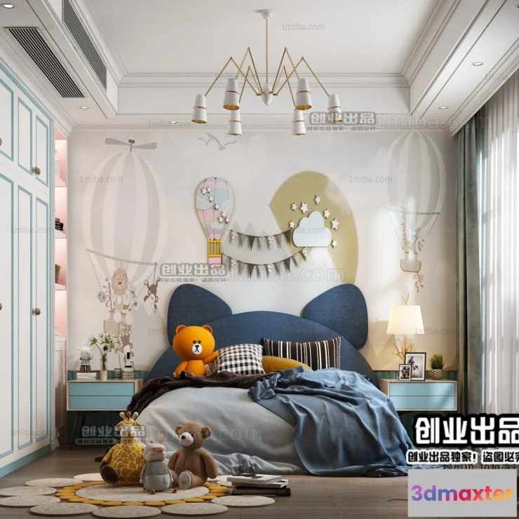 1384255 - Children Room 3D Interior Scene - 3D Models - 222 3D Max