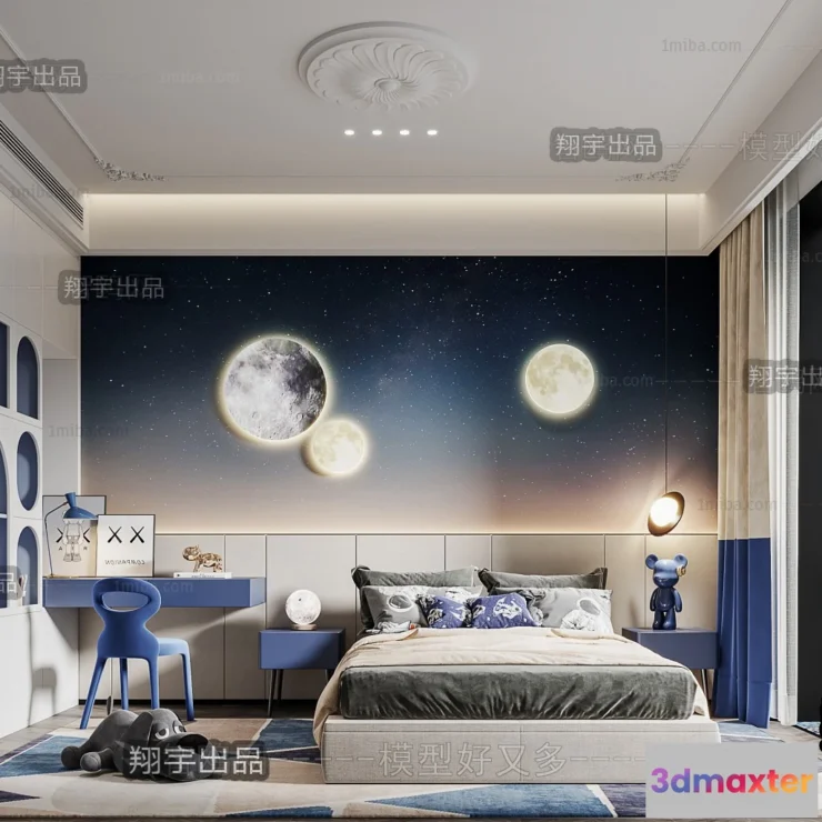 1384875 - Children Room 3D Interior Scene - 3D Models - 231 3D Max