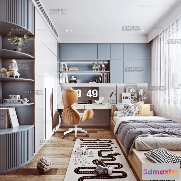 1385149 - Children Room 3D Interior Scene - 3D Models - 235 3D Max