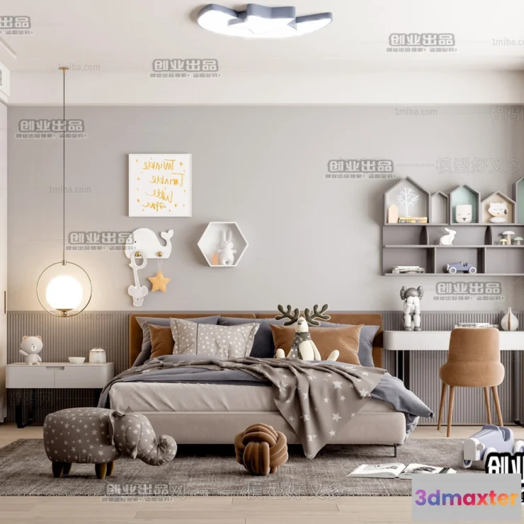 1385213 - Children Room 3D Interior Scene - 3D Models - 236 3D Max