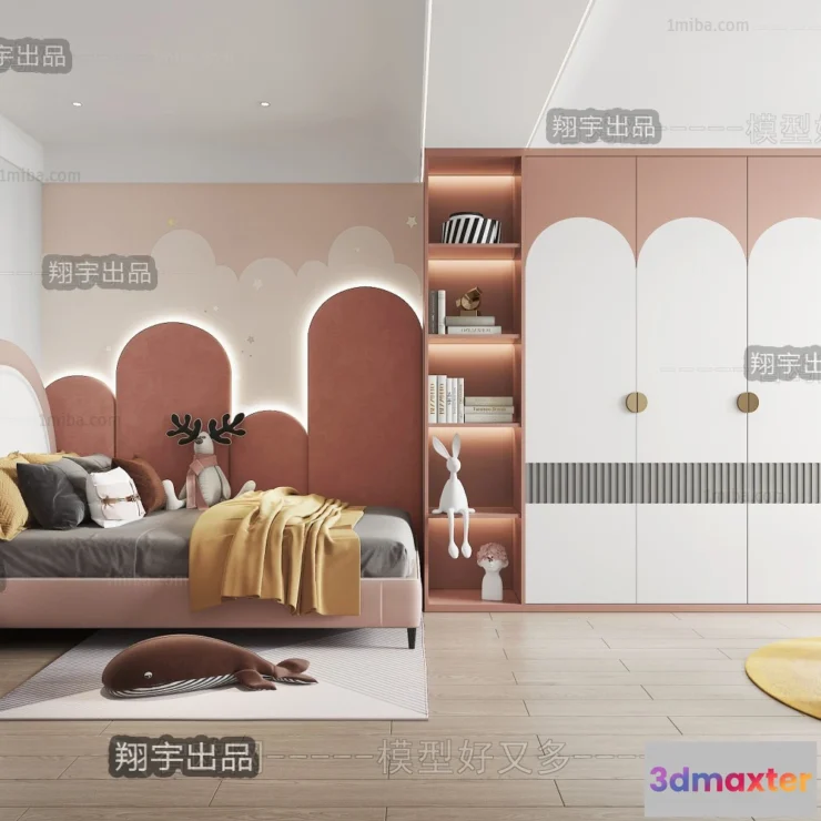 1385336 - Children Room 3D Interior Scene - 3D Models - 238 3D Max