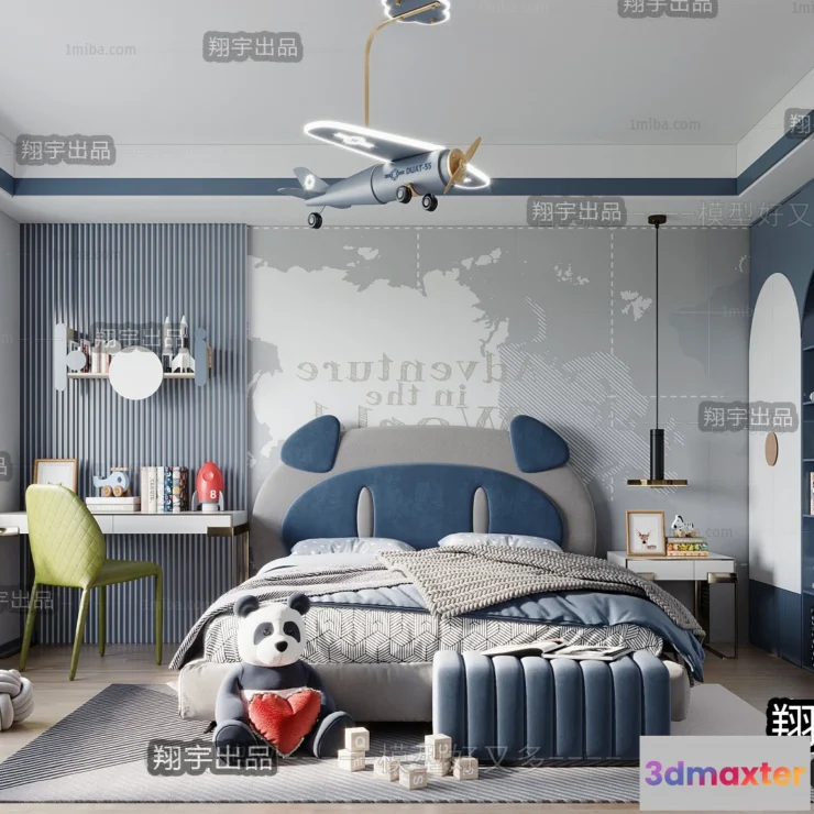 1385635 - Children Room 3D Interior Scene - 3D Models - 242 3D Max