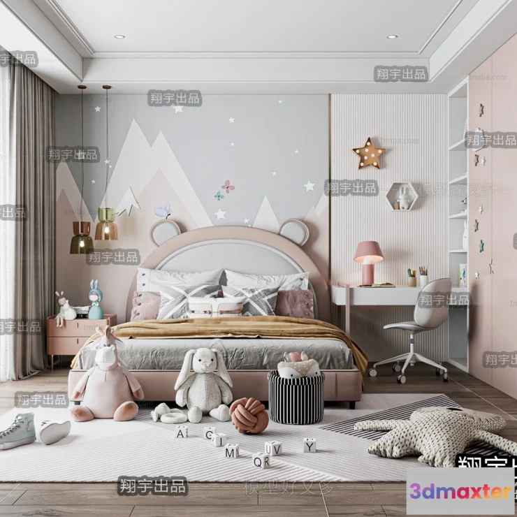 1385774 - Children Room 3D Interior Scene - 3D Models - 244 3D Max