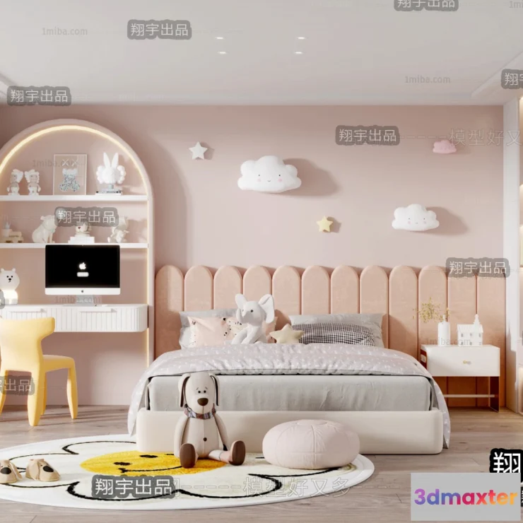 1385846 - Children Room 3D Interior Scene - 3D Models - 245 3D Max