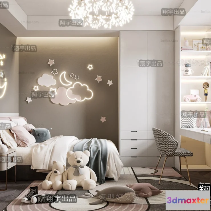 1386232 - Children Room 3D Interior Scene - 3D Models - 251 3D Max
