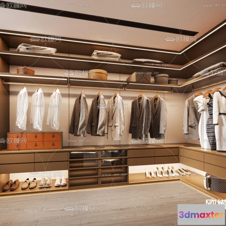 1242348 - CLOSET ROOM - CORONA - 3D MODEL - 2298