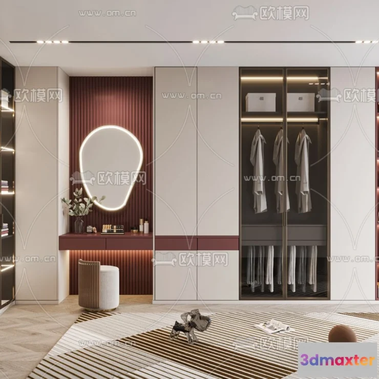 1242356 - CLOSET ROOM - CORONA - 3D MODEL - 2302