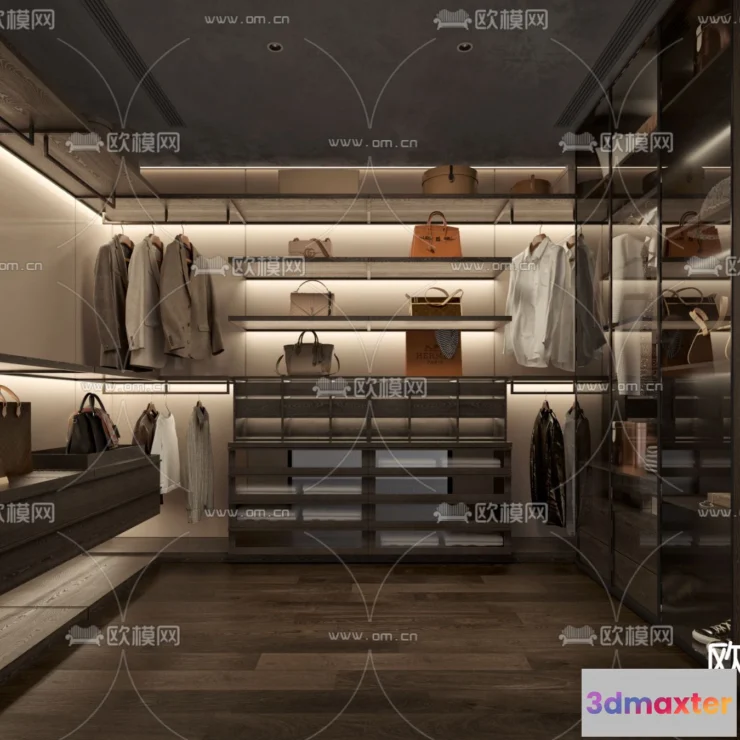 1242366 - CLOSET ROOM - VRAY  CORONA - 3D MODEL - 2307