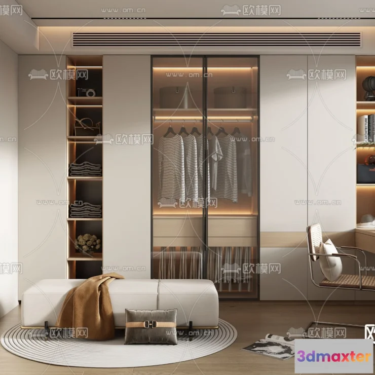 1242370 - CLOSET ROOM - VRAY  CORONA - 3D MODEL - 2309