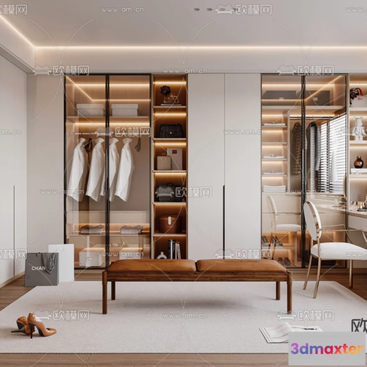 1242386 - CLOSET ROOM - CORONA - 3D MODEL - 2317