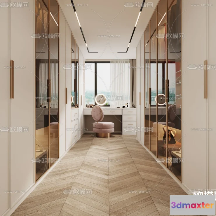 1242388 - CLOSET ROOM - CORONA - 3D MODEL - 2318