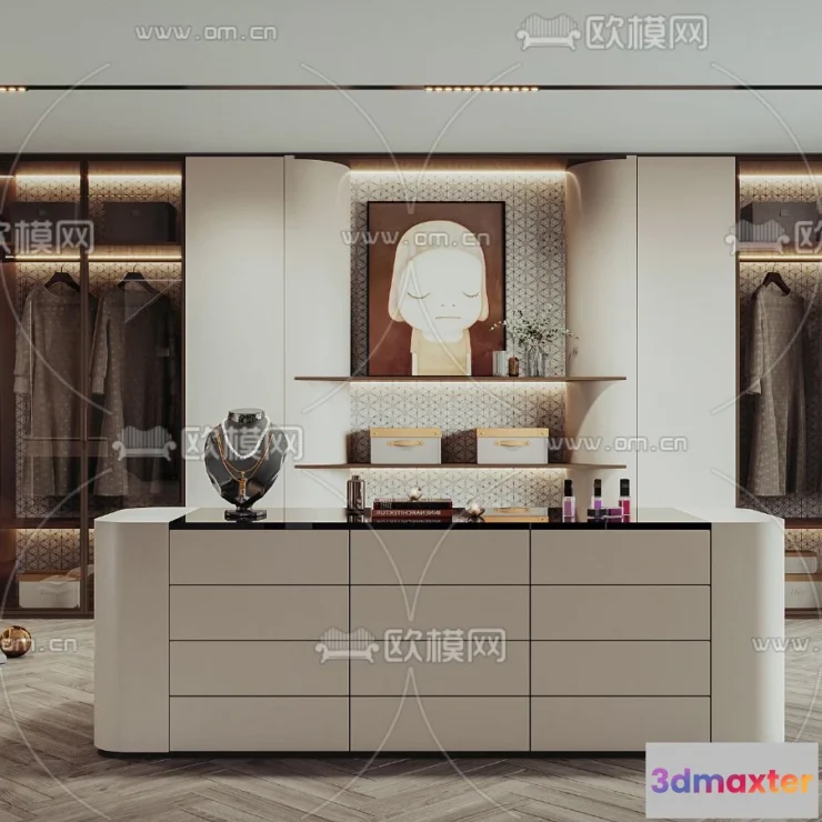 1242402 - CLOSET ROOM - VRAY  CORONA - 3D MODEL - 2325