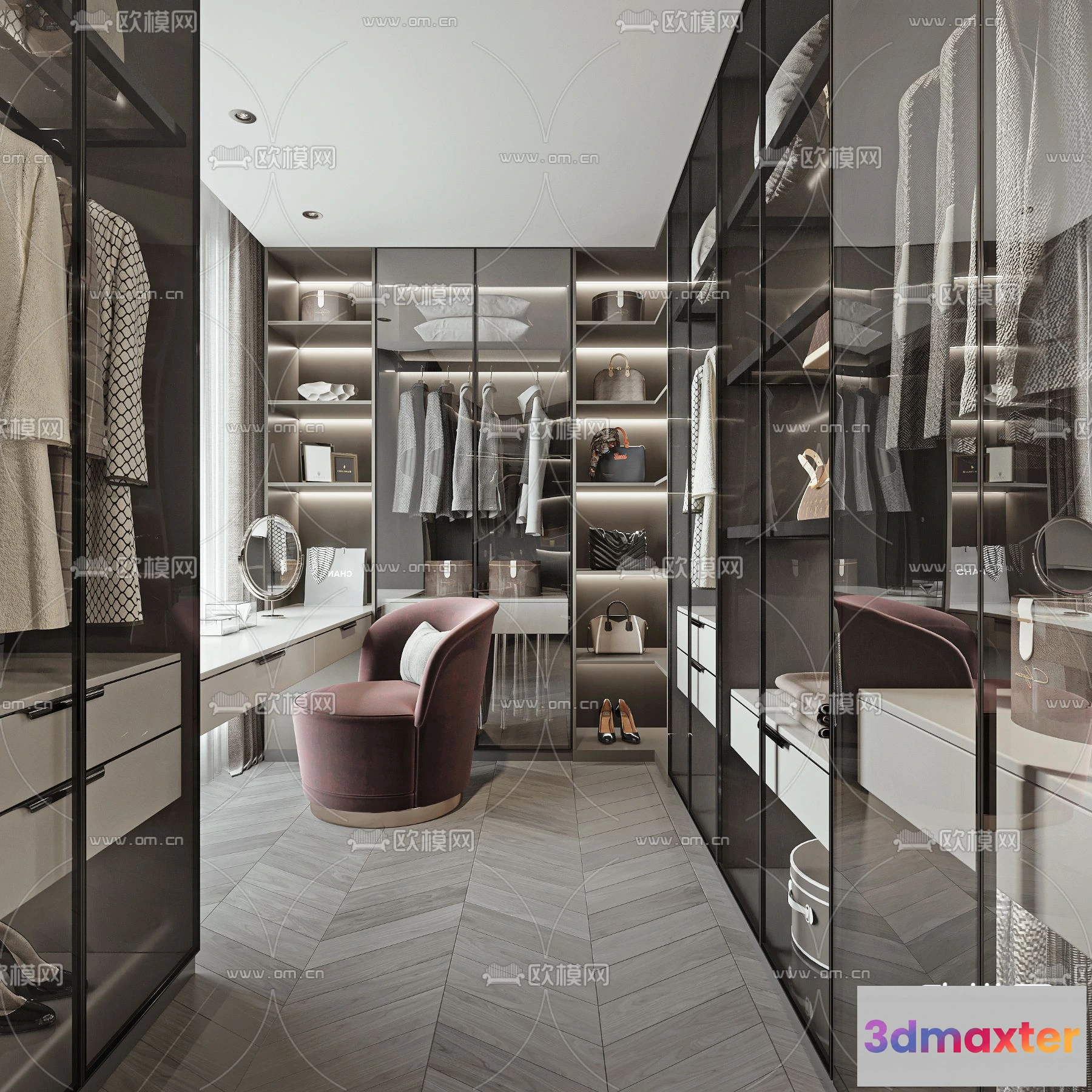 1242428 - CLOSET ROOM - VRAY  CORONA - 3D MODEL - 2338