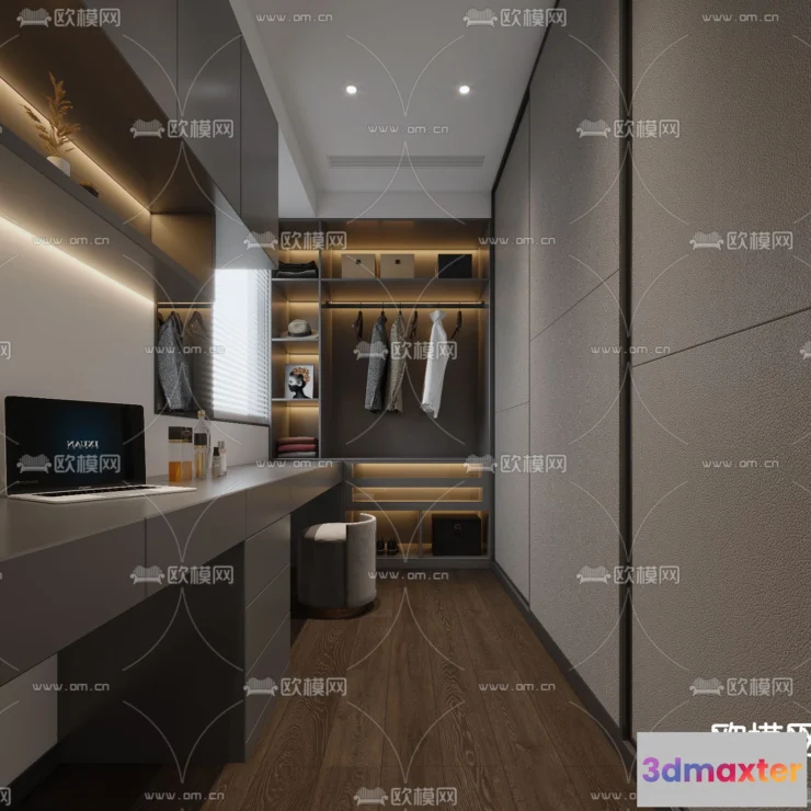 1242440 - CLOSET ROOM - CORONA - 3D MODEL - 2344