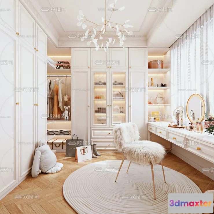 1242442 - CLOSET ROOM - VRAY  CORONA - 3D MODEL - 2345