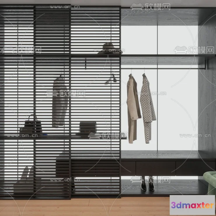1242444 - CLOSET ROOM - CORONA - 3D MODEL - 2346