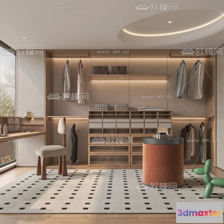 1242478 - CLOSET ROOM - CORONA - 3D MODEL - 2363