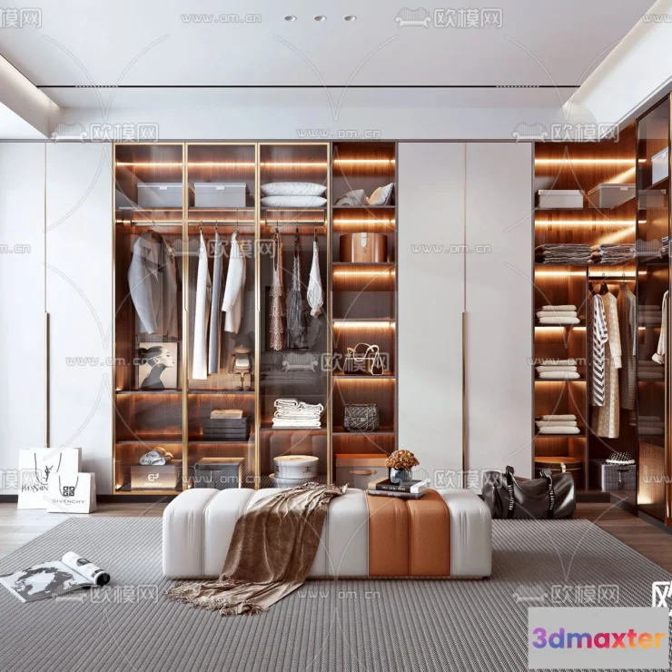 1242486 - CLOSET ROOM - VRAY  CORONA - 3D MODEL - 2367