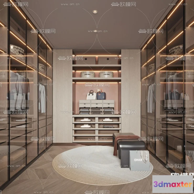 1242488 - CLOSET ROOM - VRAY  CORONA - 3D MODEL - 2368