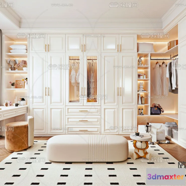 1242502 - CLOSET ROOM - VRAY  CORONA - 3D MODEL - 2375