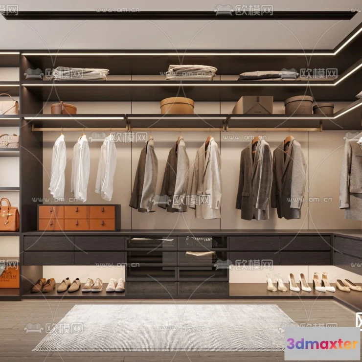 1242520 - CLOSET ROOM - CORONA - 3D MODEL - 2384