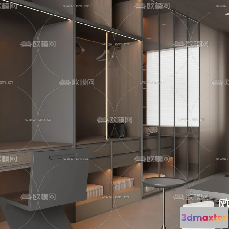 1242532 - CLOSET ROOM - CORONA - 3D MODEL - 2390