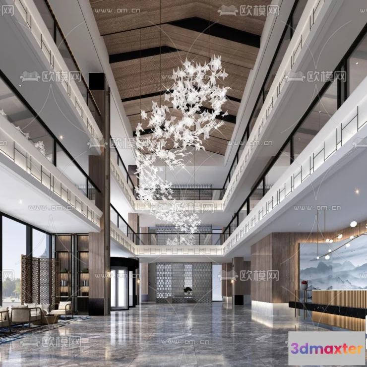 1110428 - Hotel Lobby 3D Scenes - 0490