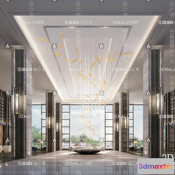 1110434 - Hotel Lobby 3D Scenes - 0493