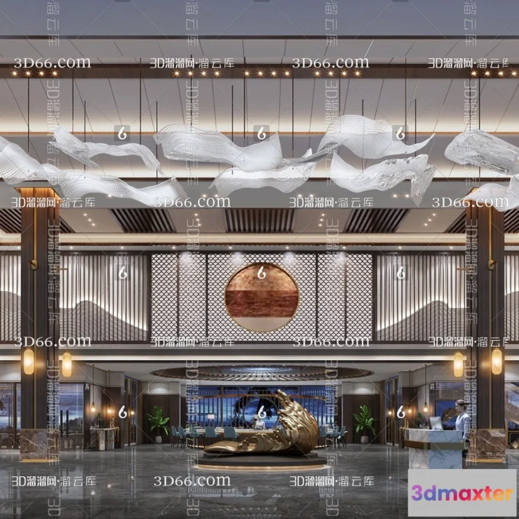 1110442 - Hotel Lobby 3D Scenes - 0497