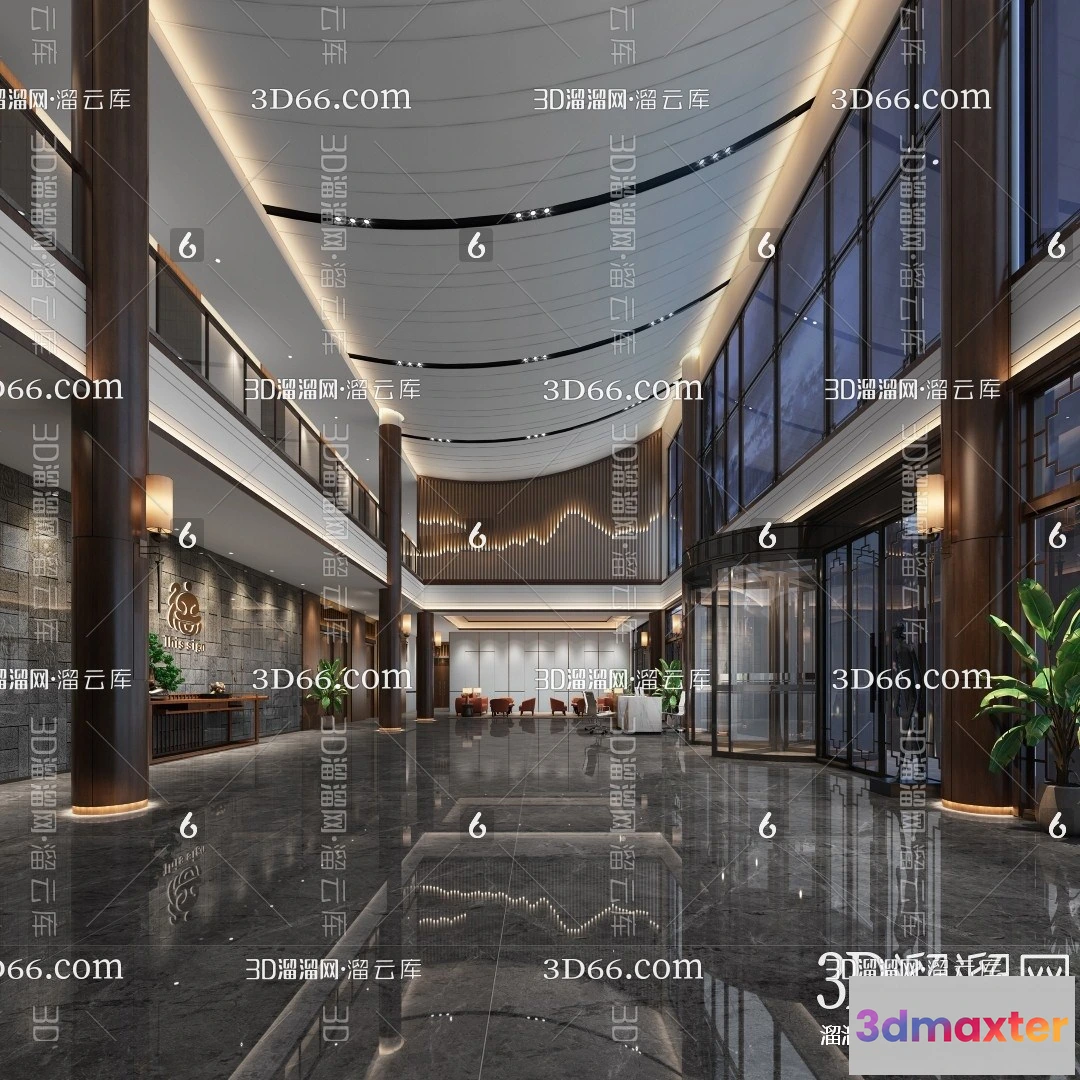 1110444 - Hotel Lobby 3D Scenes - 0498